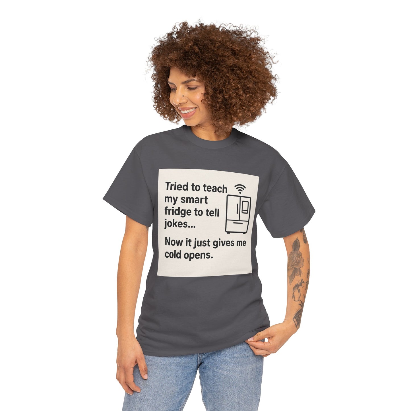 ByteSizedJokes Tee – ColdOpen Fridge Unisex Heavy Cotton Tee