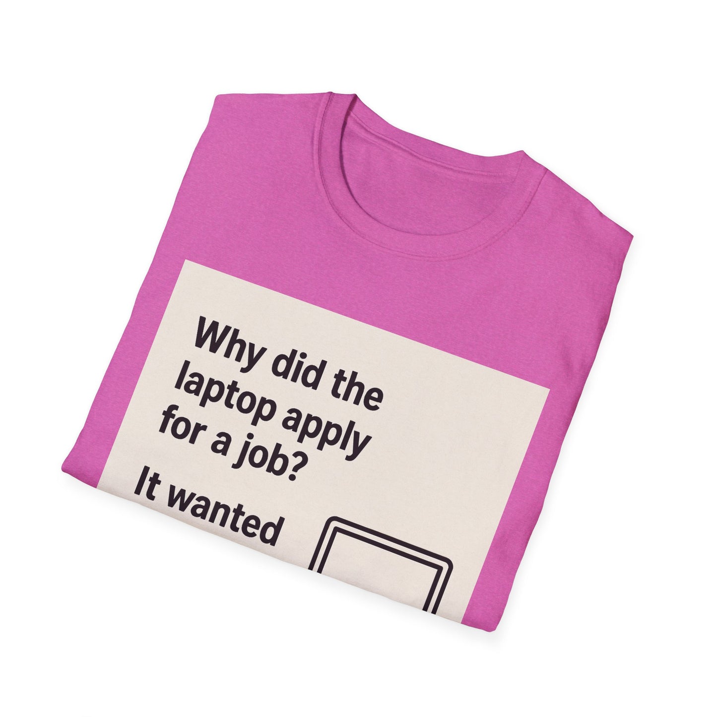 ByteSizedJokes Tee – Funny Laptop Unisex Softstyle T-Shirt