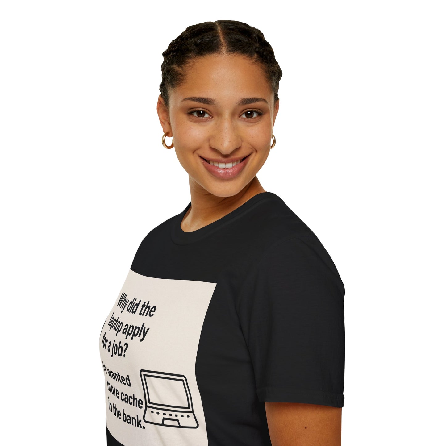ByteSizedJokes Tee – Funny Laptop Unisex Softstyle T-Shirt