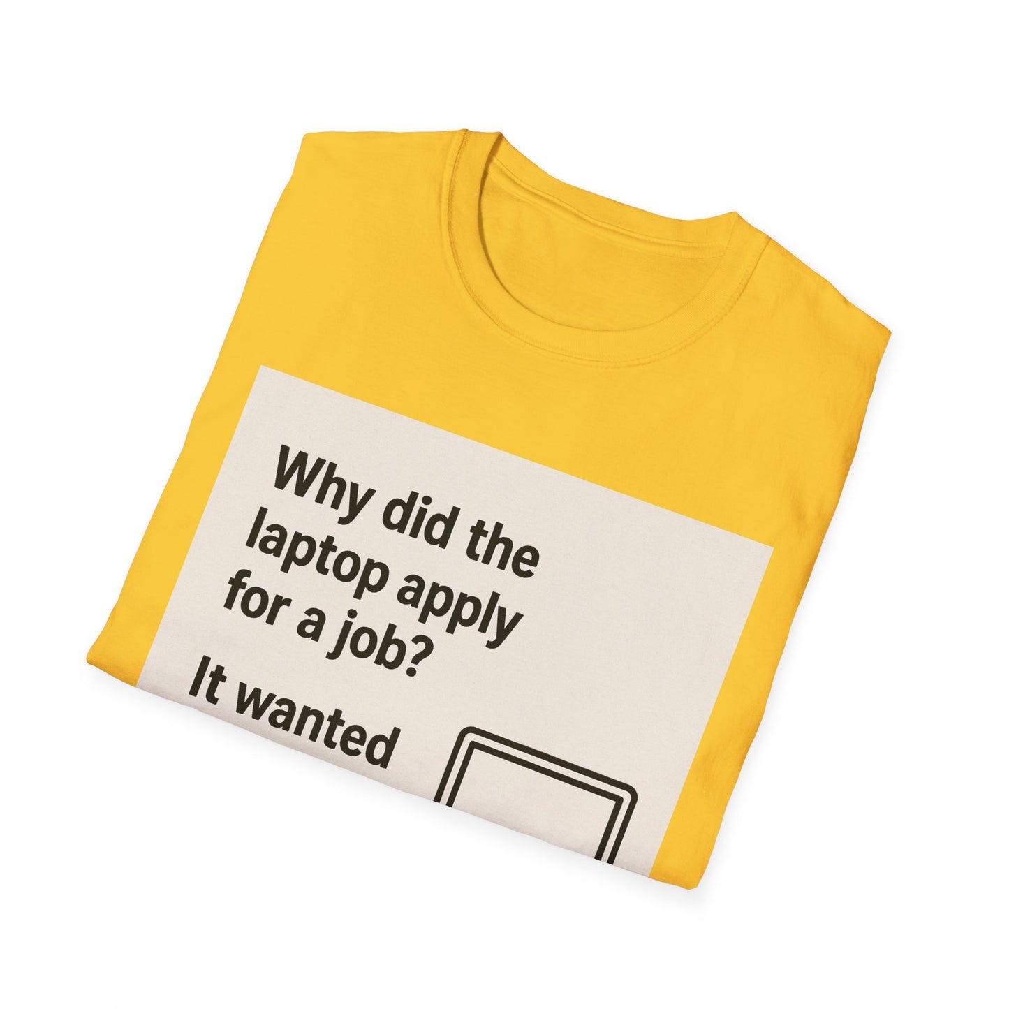 ByteSizedJokes Tee – Funny Laptop Unisex Softstyle T-Shirt
