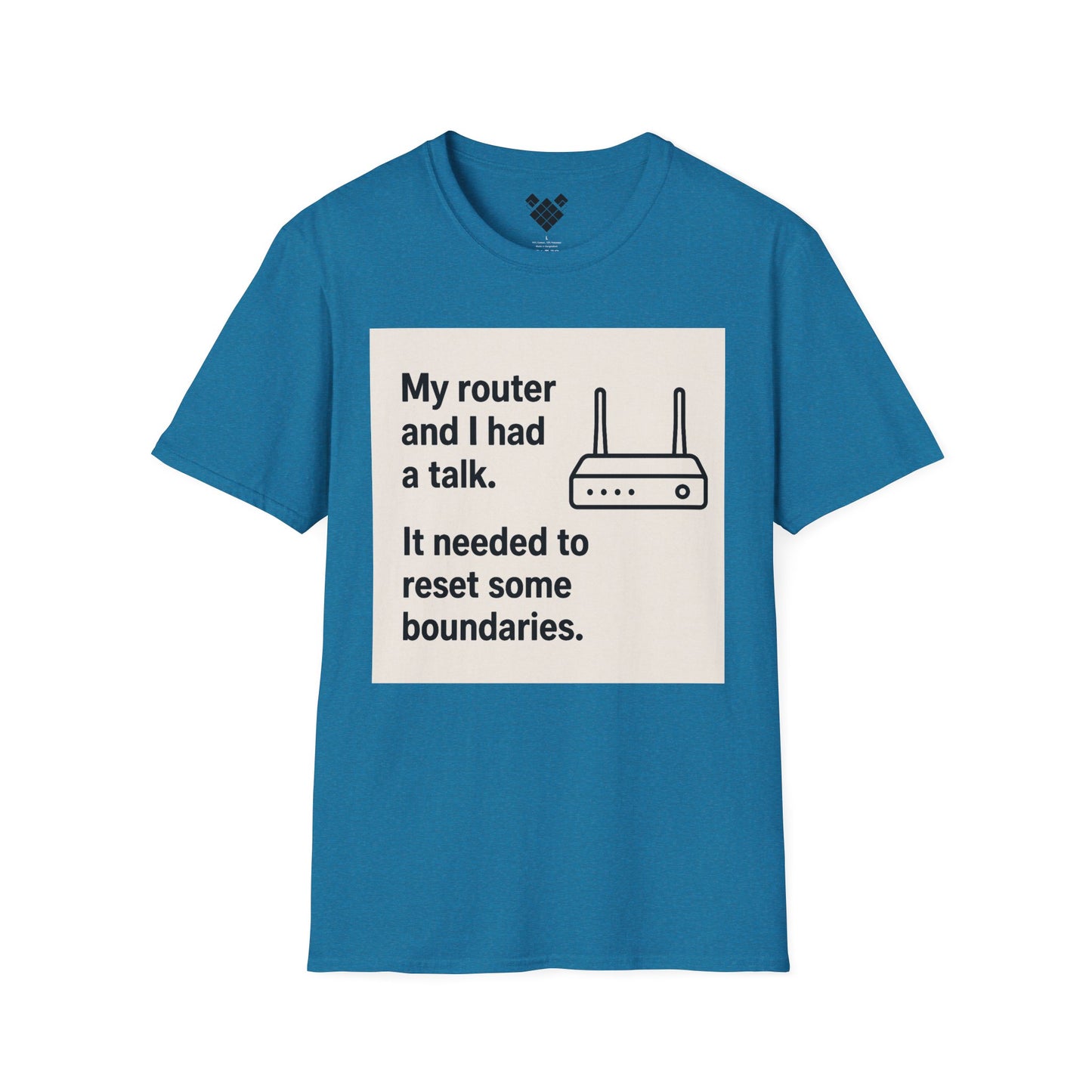 ByteSizedJokes Tee – FunnyRouter Talk Unisex Softstyle T-Shirt