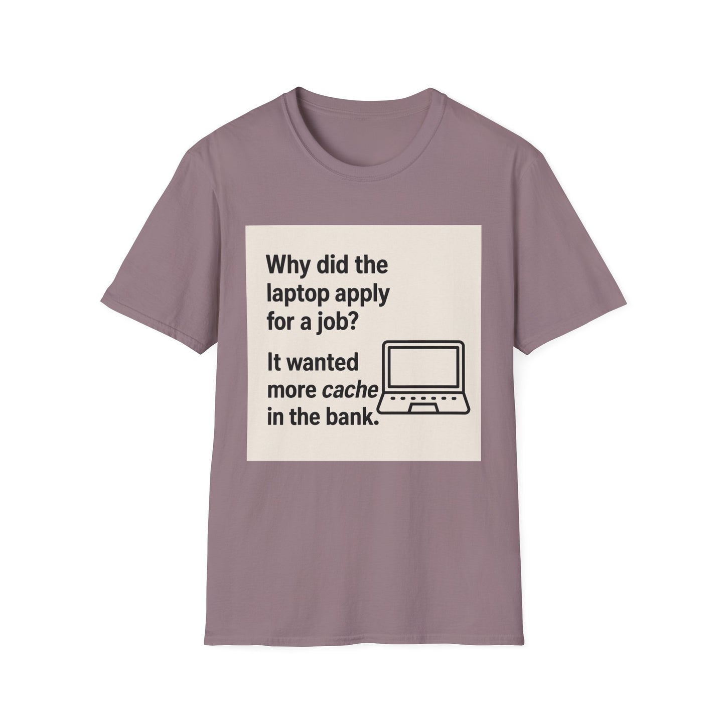 ByteSizedJokes Tee – Funny Laptop Unisex Softstyle T-Shirt