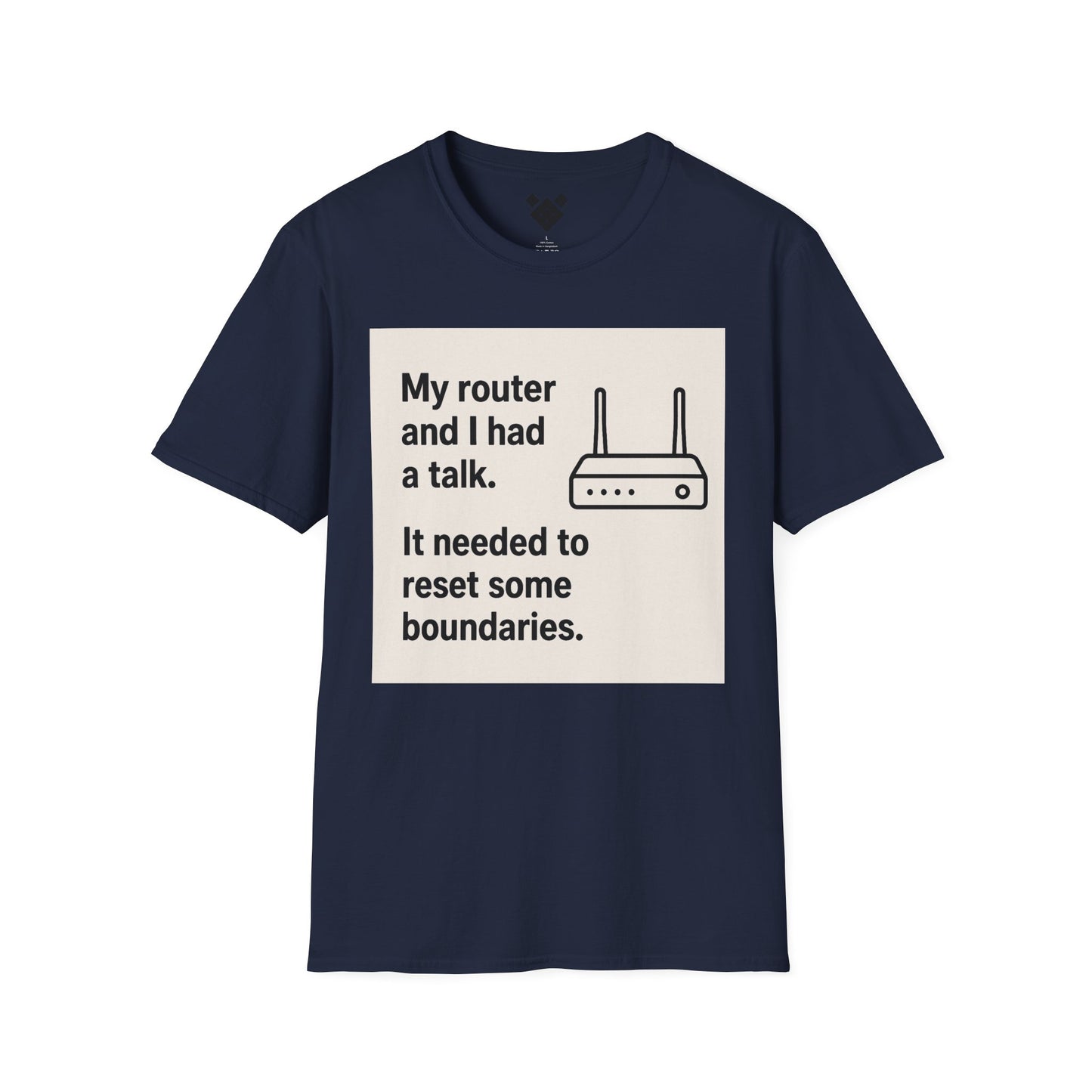 ByteSizedJokes Tee – FunnyRouter Talk Unisex Softstyle T-Shirt