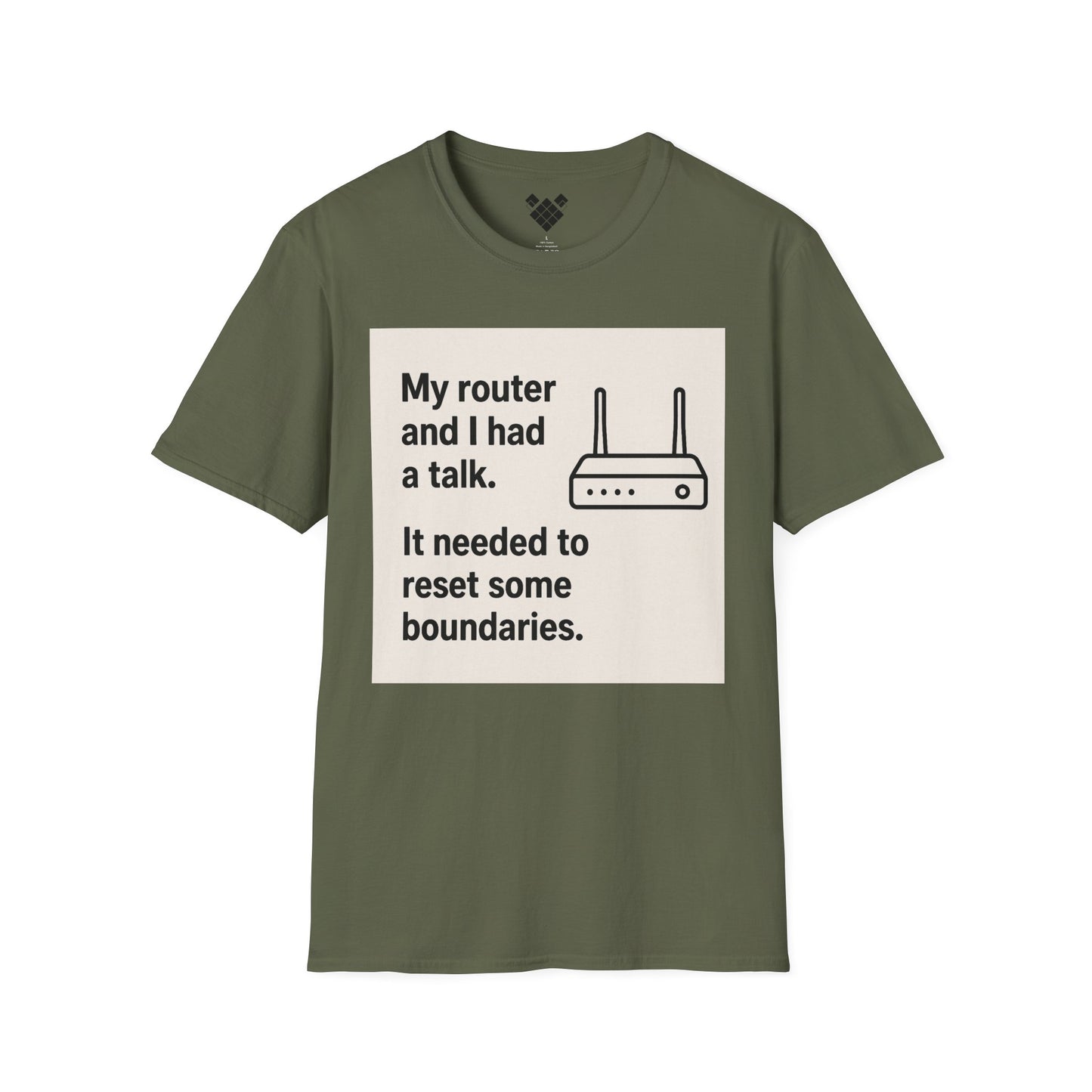 ByteSizedJokes Tee – FunnyRouter Talk Unisex Softstyle T-Shirt