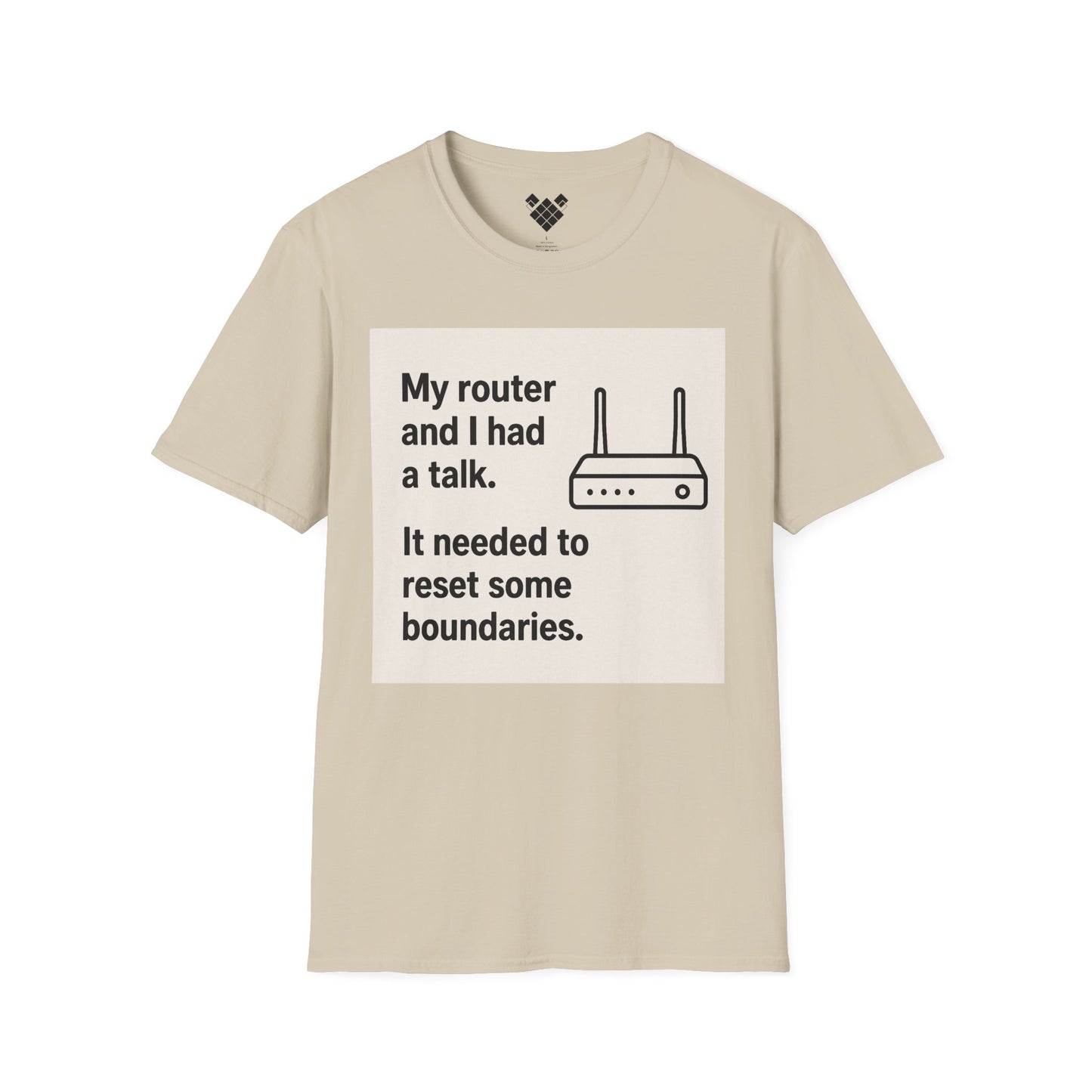 ByteSizedJokes Tee – FunnyRouter Talk Unisex Softstyle T-Shirt