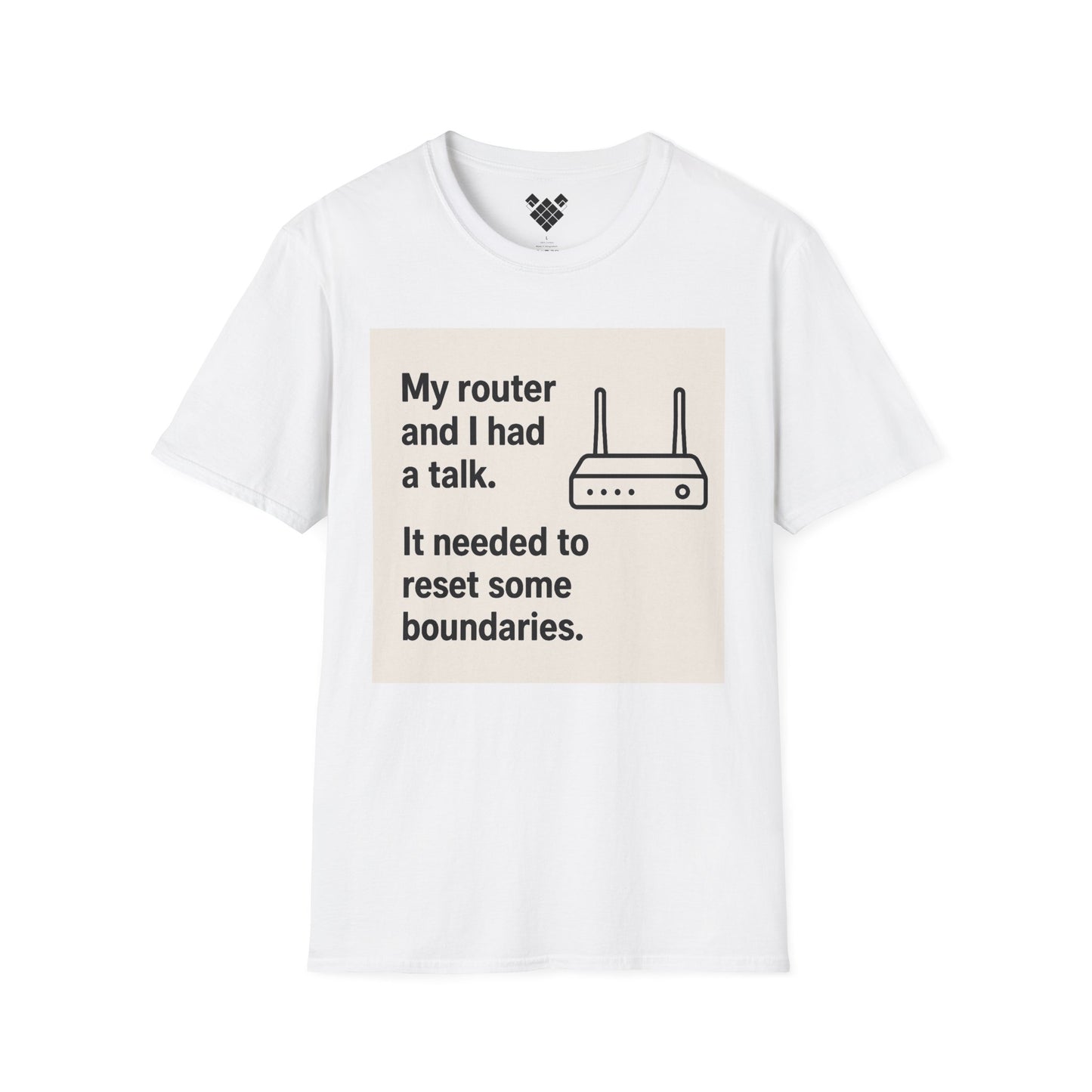ByteSizedJokes Tee – FunnyRouter Talk Unisex Softstyle T-Shirt