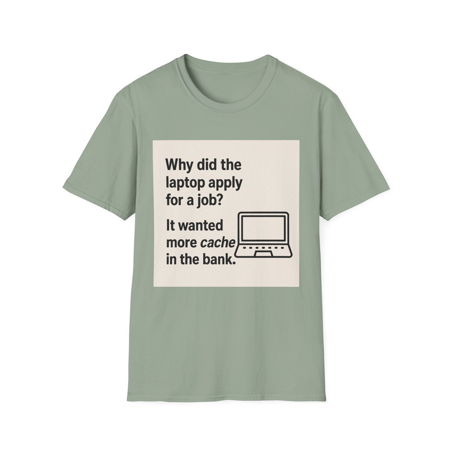 ByteSizedJokes Tee – Funny Laptop Unisex Softstyle T-Shirt