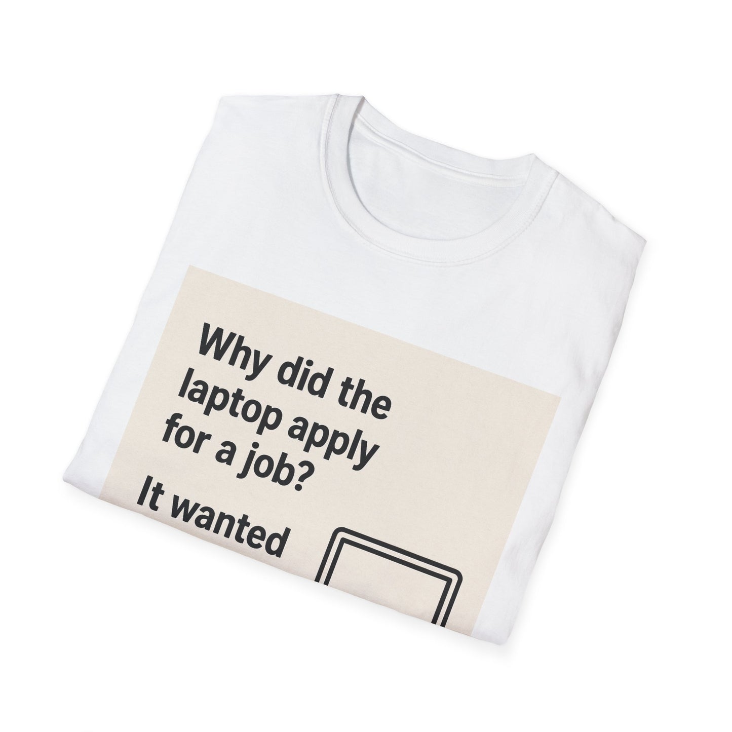 ByteSizedJokes Tee – Funny Laptop Unisex Softstyle T-Shirt