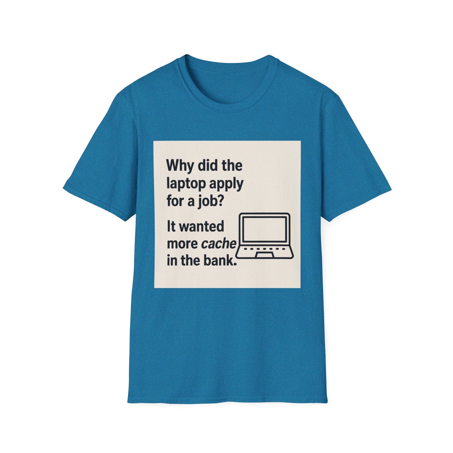 ByteSizedJokes Tee – Funny Laptop Unisex Softstyle T-Shirt