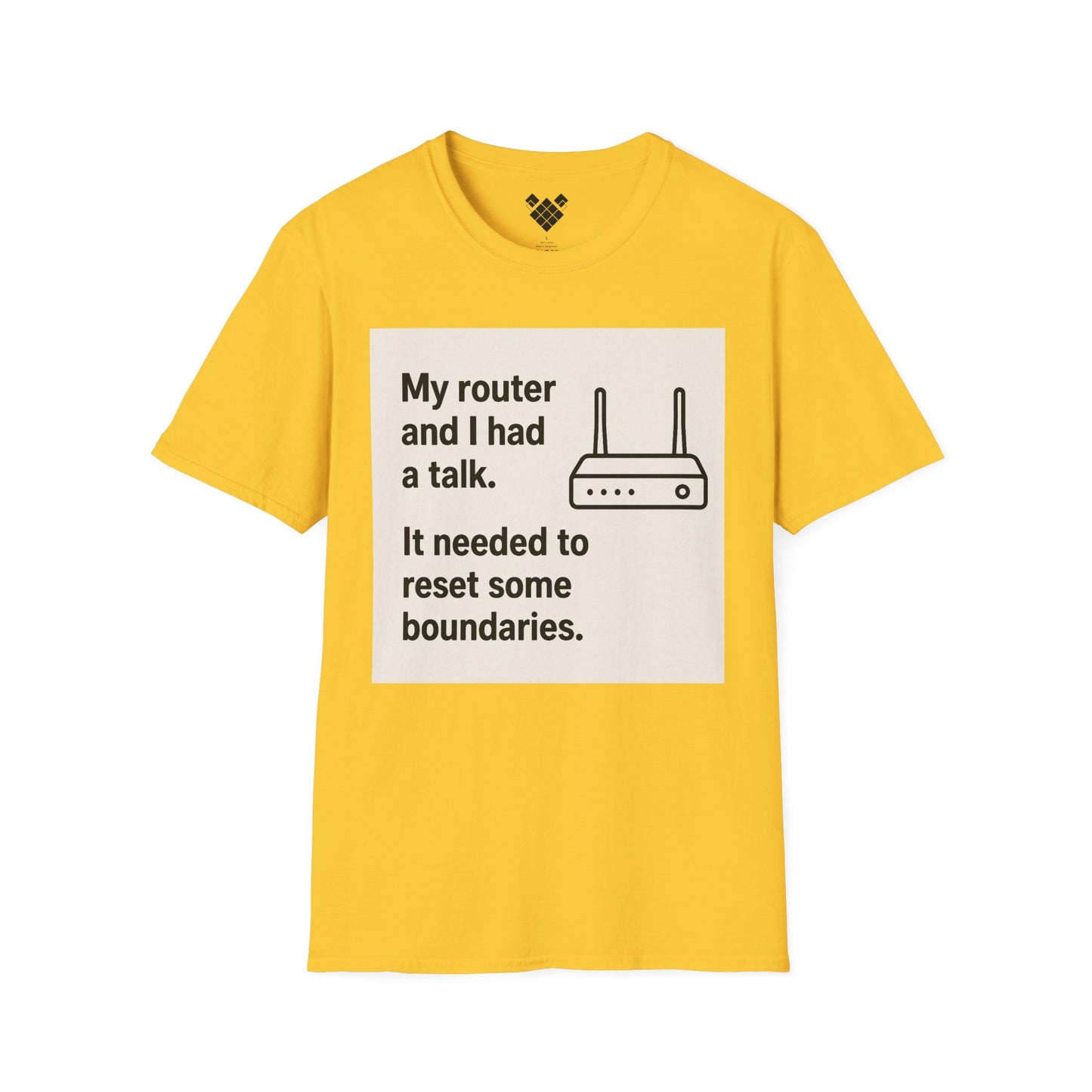 ByteSizedJokes Tee – FunnyRouter Talk Unisex Softstyle T-Shirt