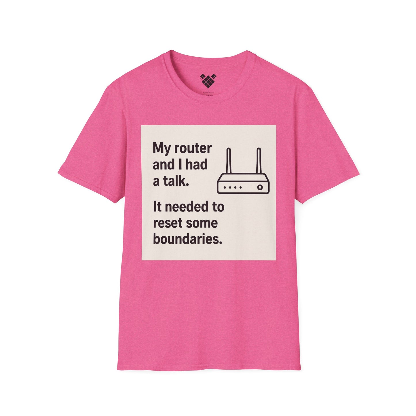 ByteSizedJokes Tee – FunnyRouter Talk Unisex Softstyle T-Shirt