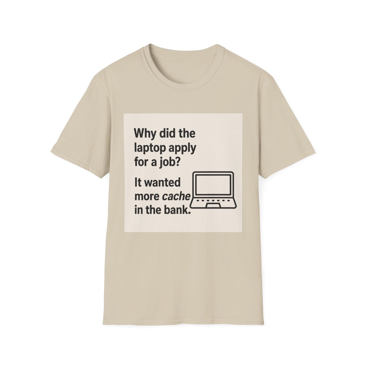 ByteSizedJokes Tee – Funny Laptop Unisex Softstyle T-Shirt