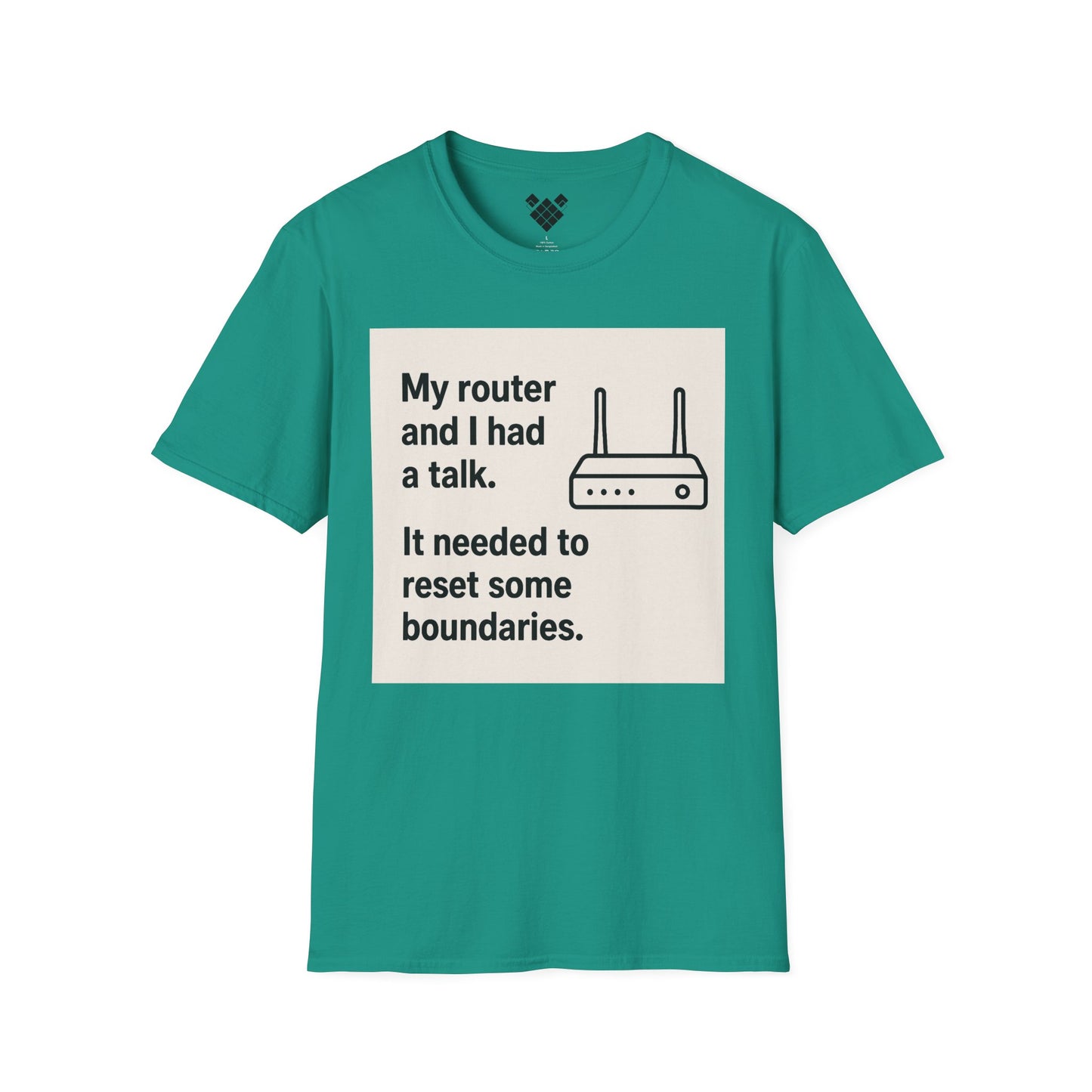 ByteSizedJokes Tee – FunnyRouter Talk Unisex Softstyle T-Shirt