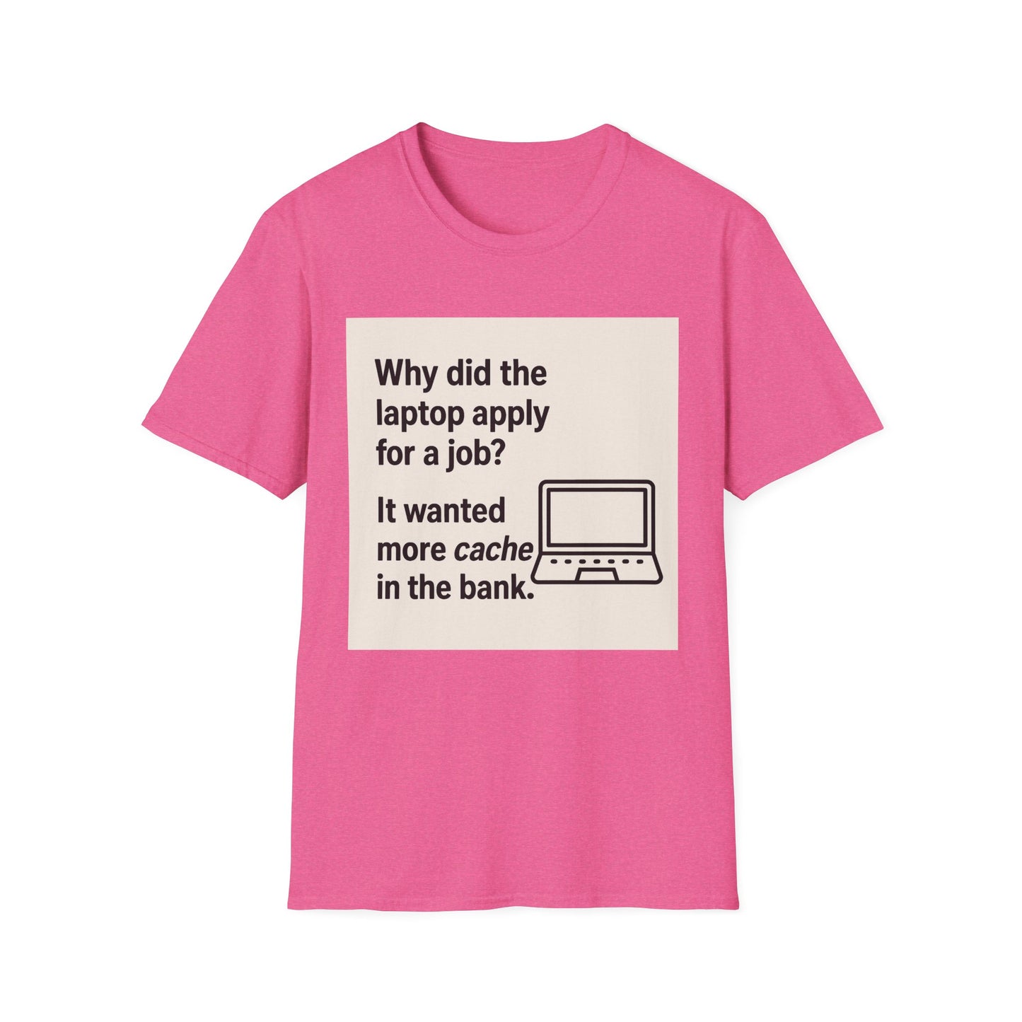 ByteSizedJokes Tee – Funny Laptop Unisex Softstyle T-Shirt