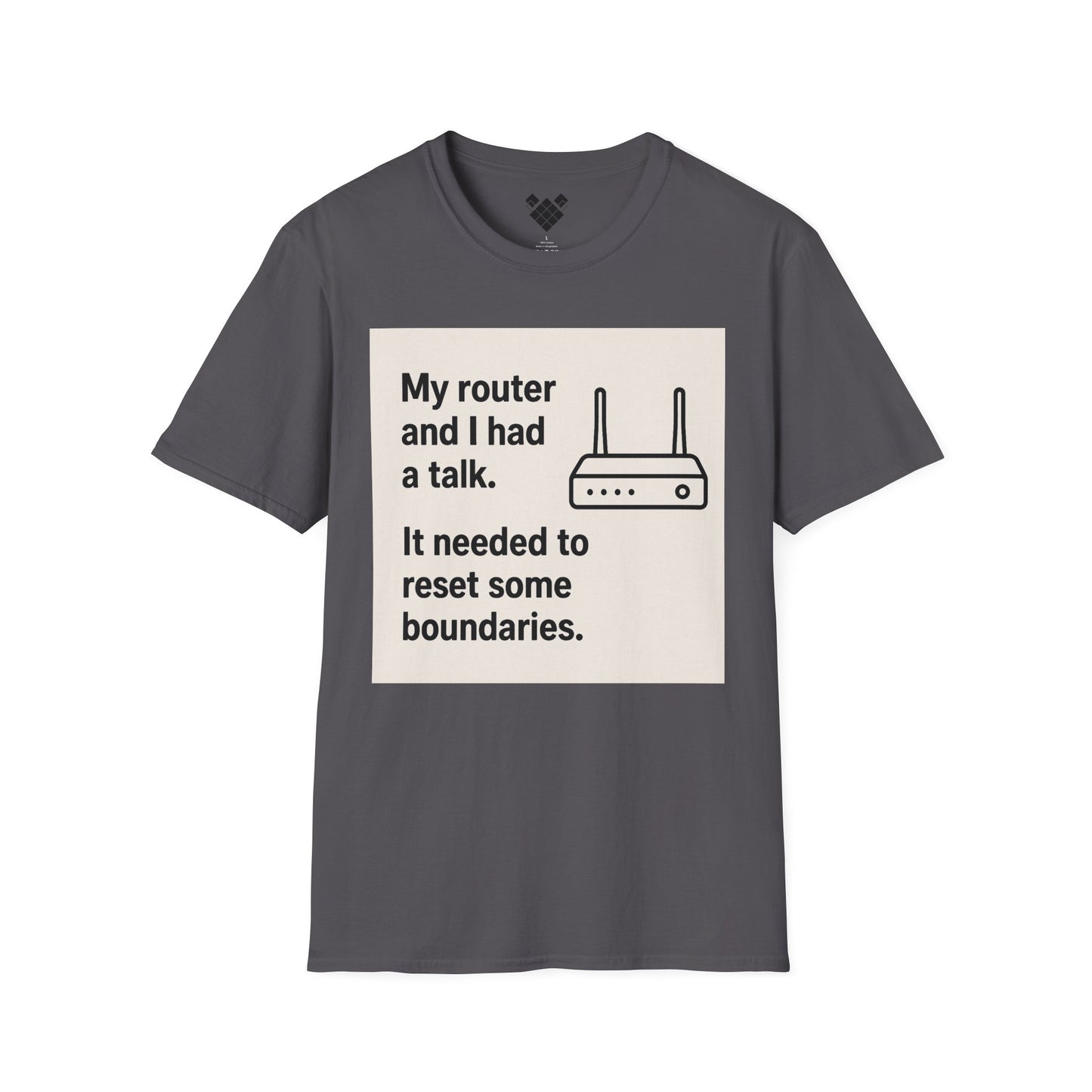 ByteSizedJokes Tee – FunnyRouter Talk Unisex Softstyle T-Shirt