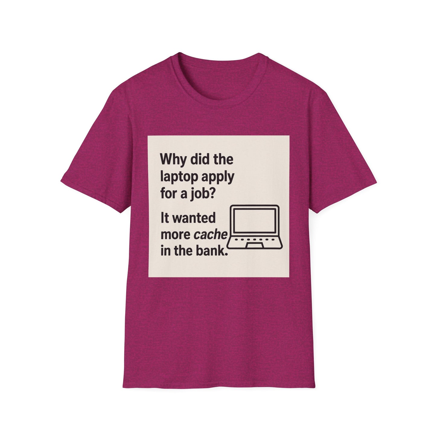 ByteSizedJokes Tee – Funny Laptop Unisex Softstyle T-Shirt