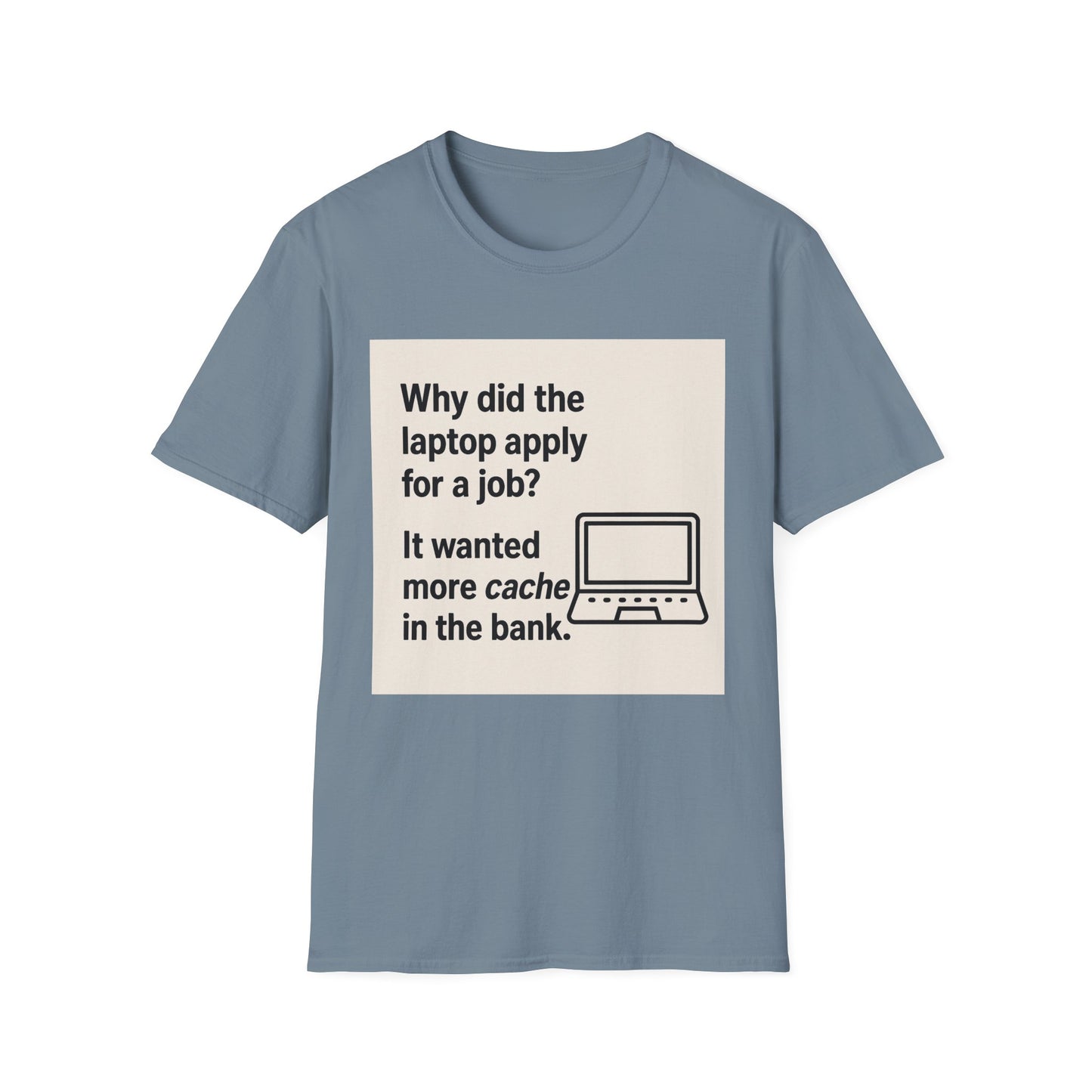 ByteSizedJokes Tee – Funny Laptop Unisex Softstyle T-Shirt