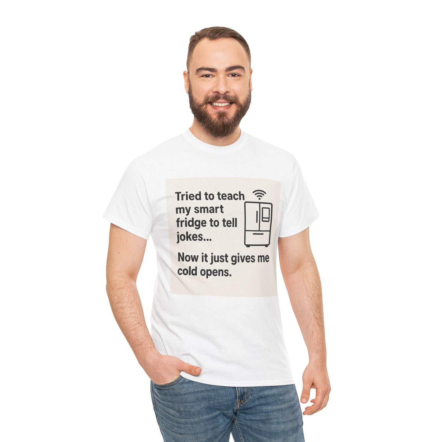 ByteSizedJokes Tee – ColdOpen Fridge Unisex Heavy Cotton Tee