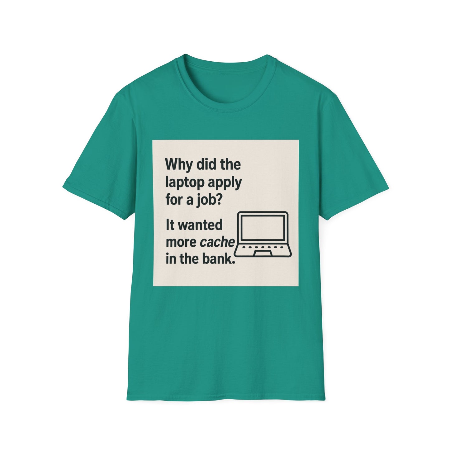 ByteSizedJokes Tee – Funny Laptop Unisex Softstyle T-Shirt