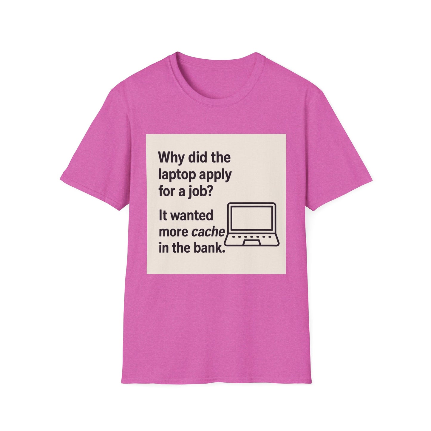 ByteSizedJokes Tee – Funny Laptop Unisex Softstyle T-Shirt