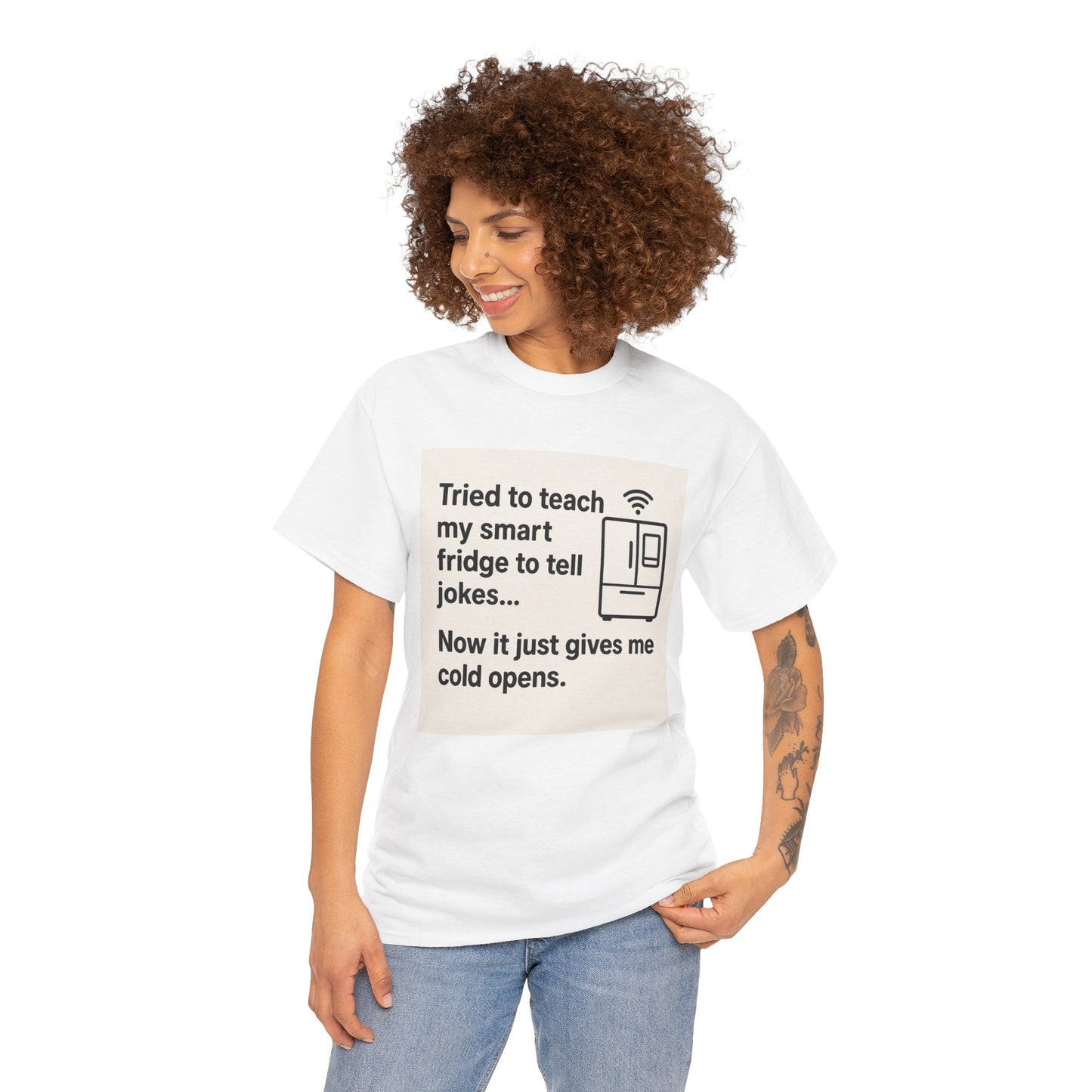 ByteSizedJokes Tee – ColdOpen Fridge Unisex Heavy Cotton Tee
