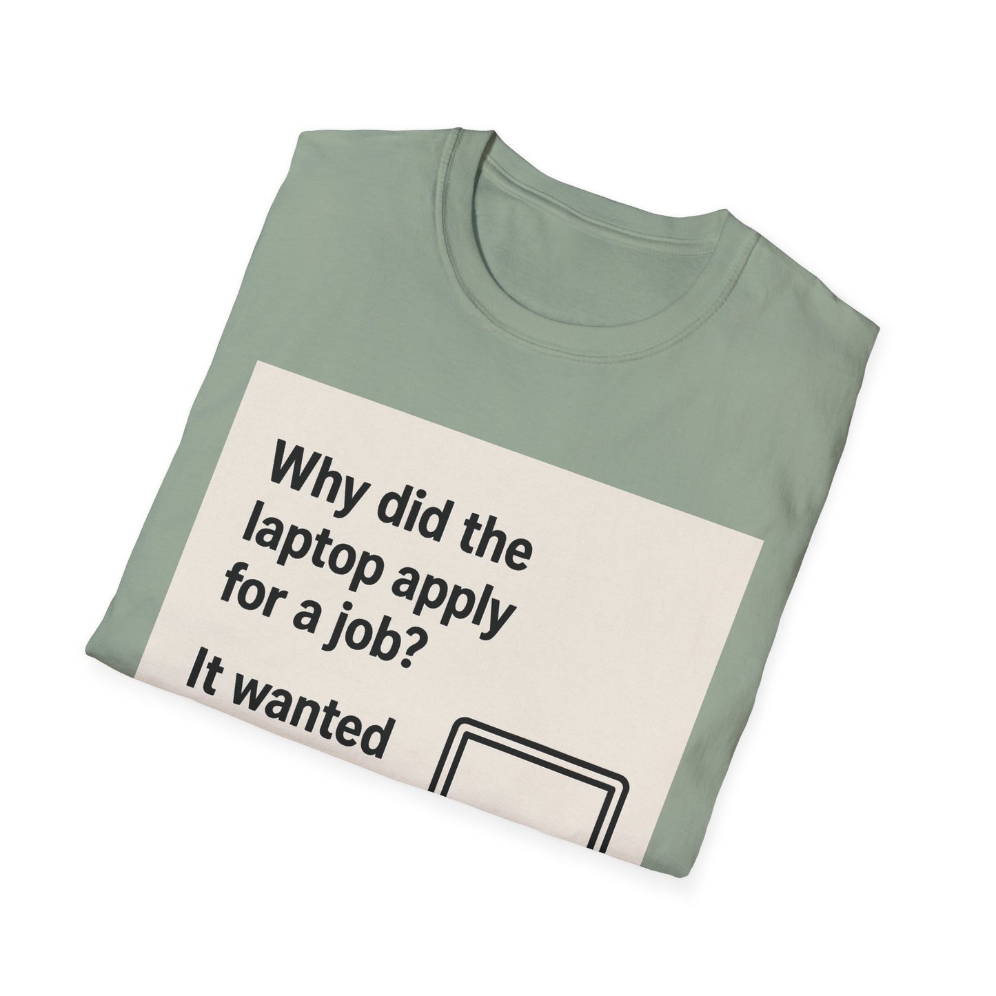 ByteSizedJokes Tee – Funny Laptop Unisex Softstyle T-Shirt