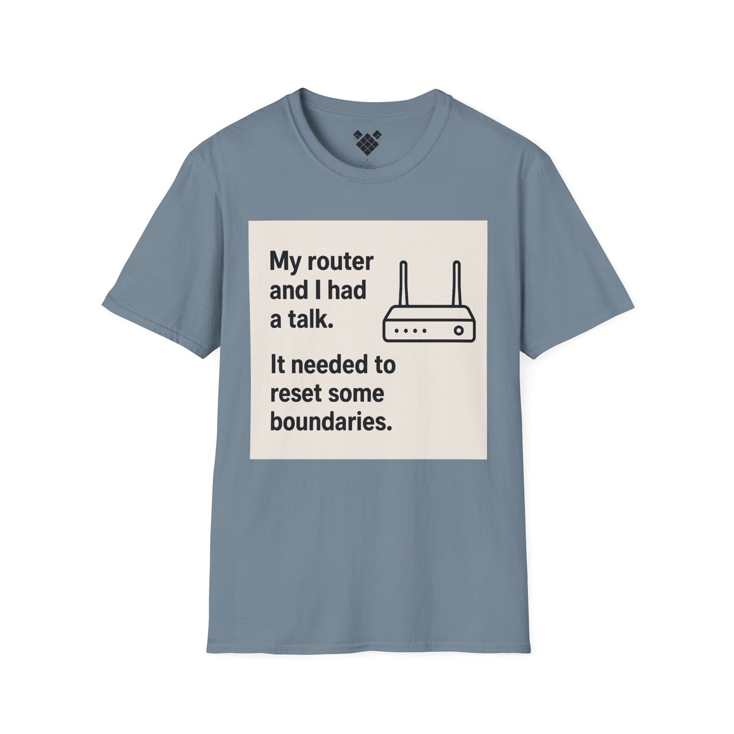 ByteSizedJokes Tee – FunnyRouter Talk Unisex Softstyle T-Shirt