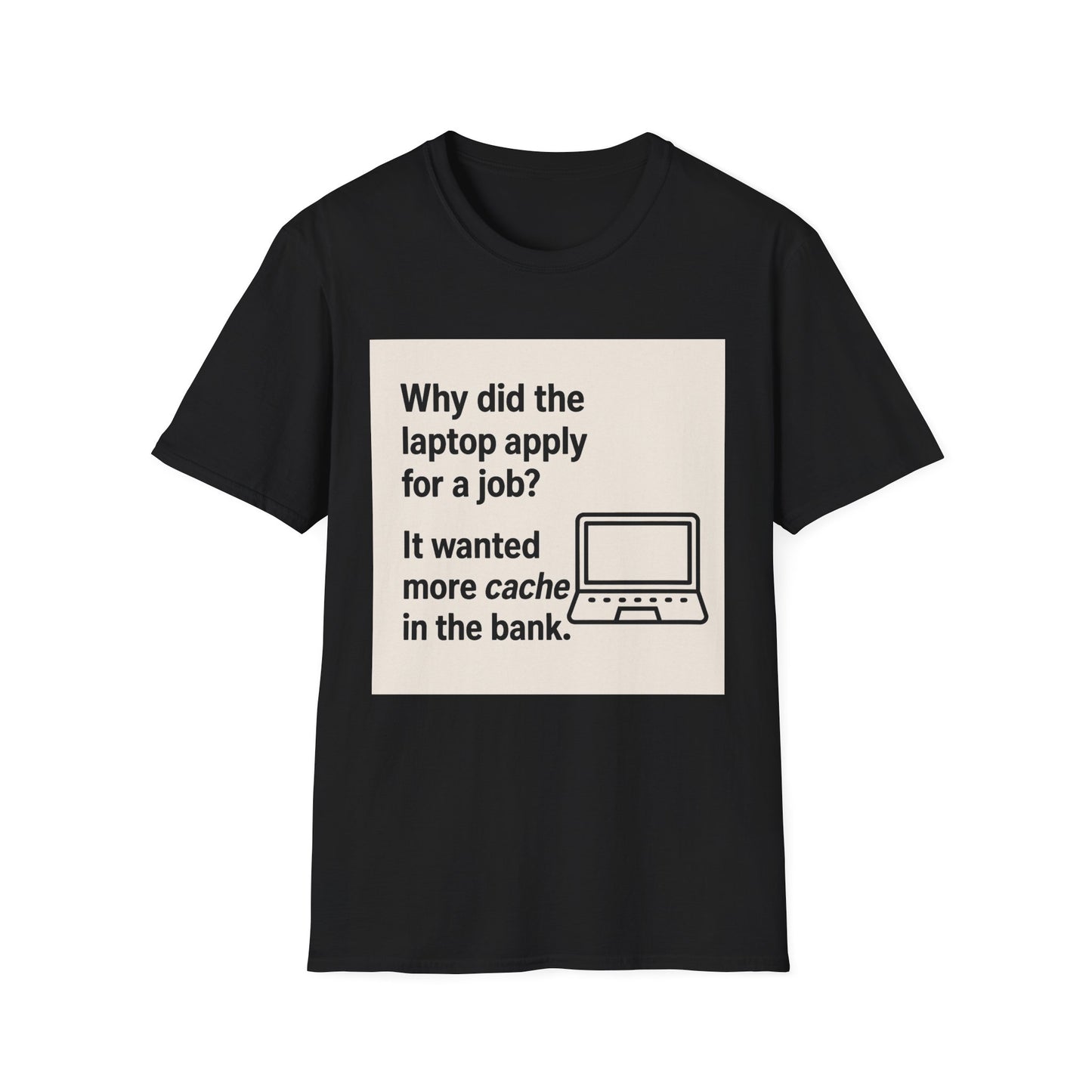 ByteSizedJokes Tee – Funny Laptop Unisex Softstyle T-Shirt
