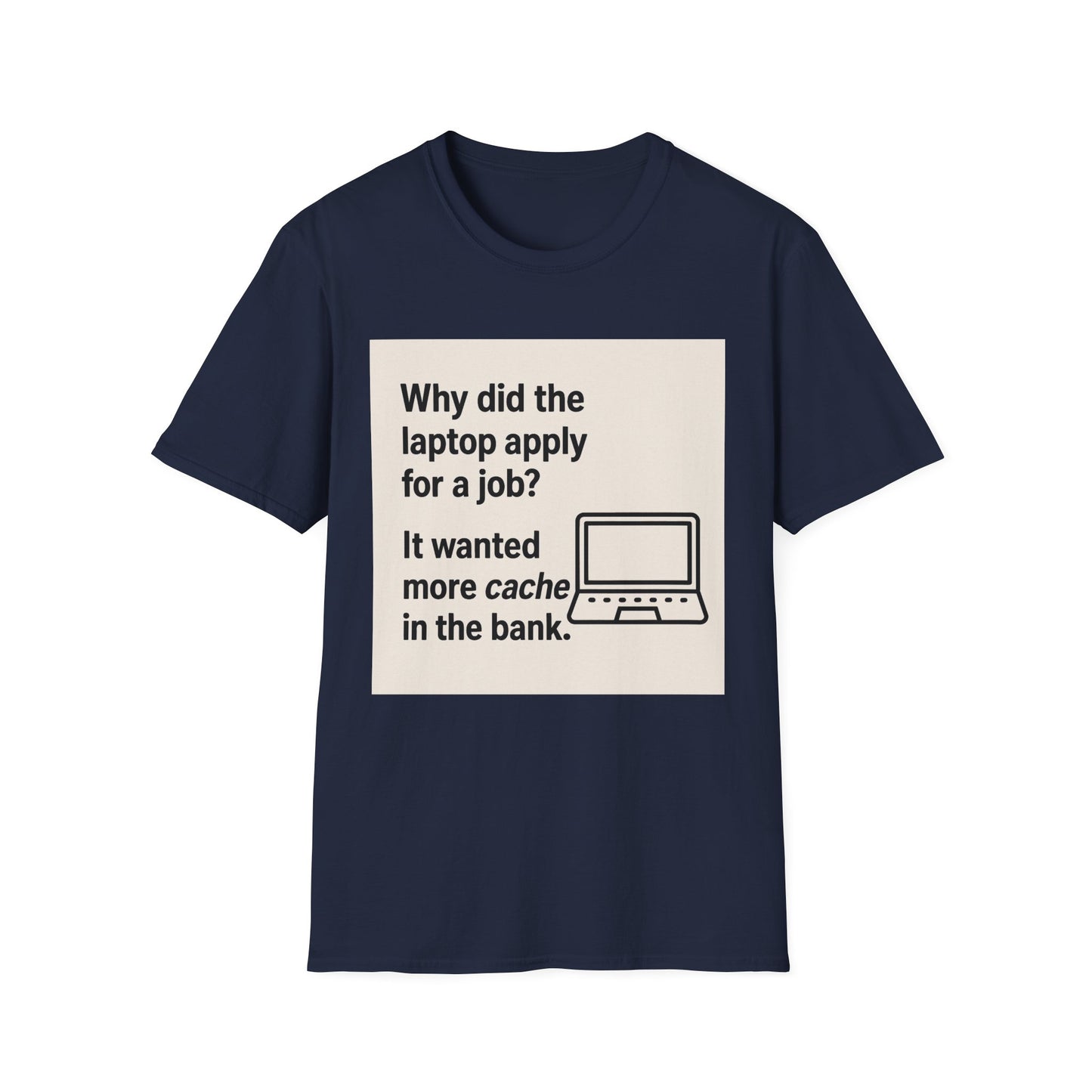 ByteSizedJokes Tee – Funny Laptop Unisex Softstyle T-Shirt