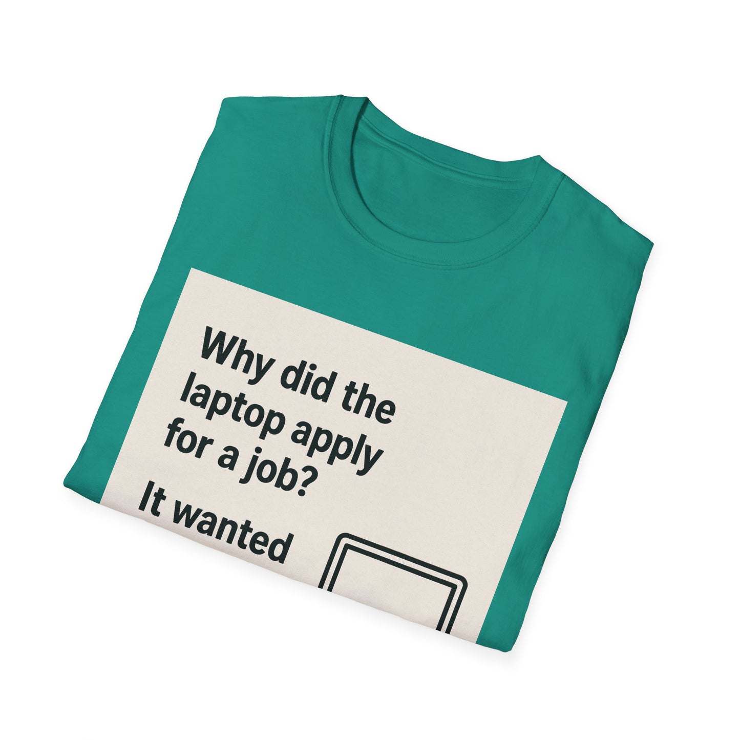 ByteSizedJokes Tee – Funny Laptop Unisex Softstyle T-Shirt