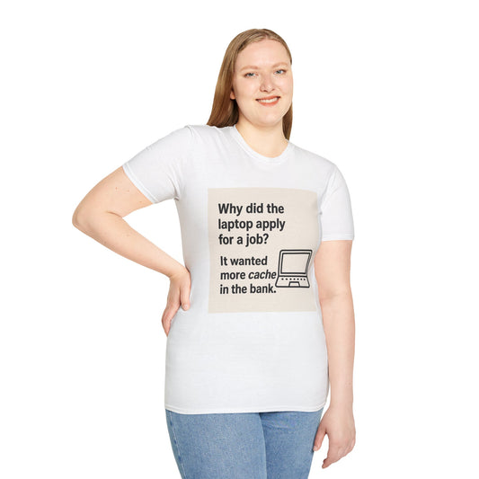 ByteSizedJokes Tee – Funny Laptop Unisex Softstyle T-Shirt