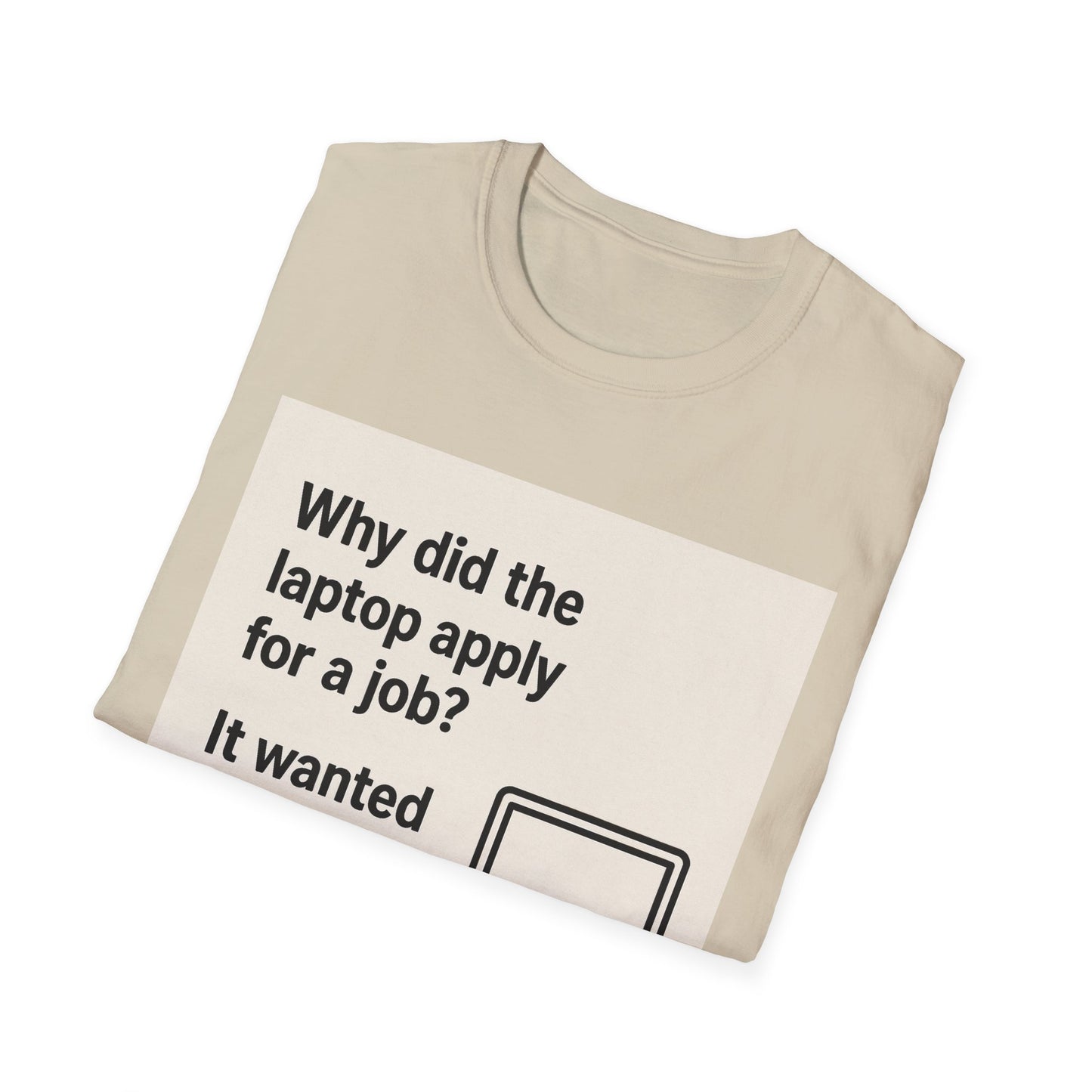 ByteSizedJokes Tee – Funny Laptop Unisex Softstyle T-Shirt
