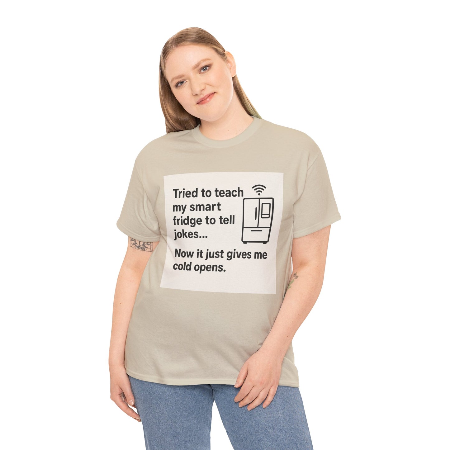 ByteSizedJokes Tee – ColdOpen Fridge Unisex Heavy Cotton Tee