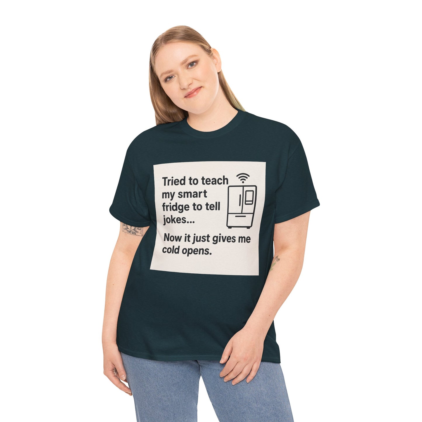 ByteSizedJokes Tee – ColdOpen Fridge Unisex Heavy Cotton Tee
