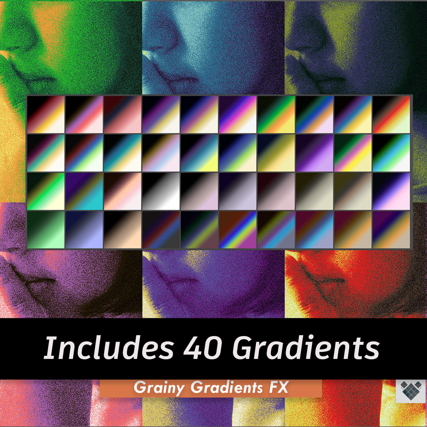 Grainy Gradients FX - Photoshop